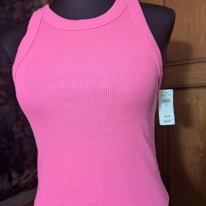 Aerie Vibrant Pink Ribbed Tank Top